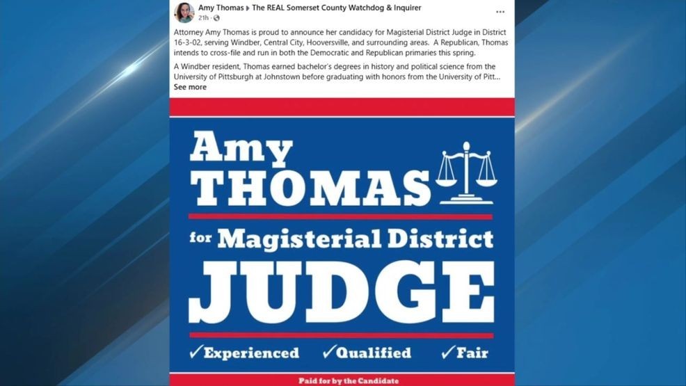  Local attorney, wife of former Somerset DA announces bid for district judge seat 