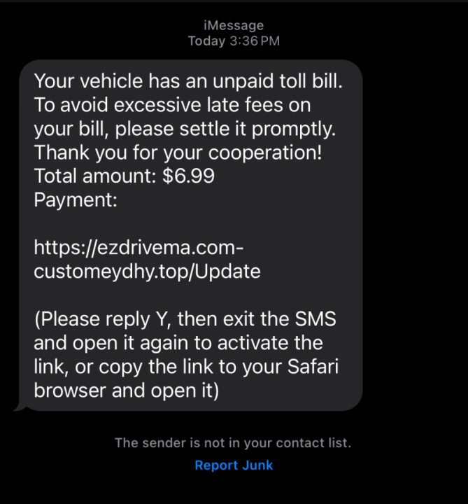  Beware of text messages about unpaid tolls, FBI and state authorities warn 