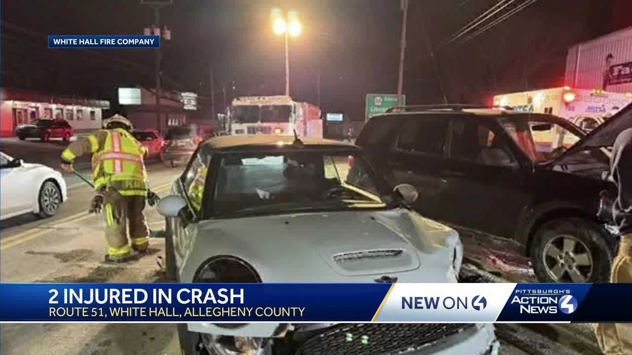  Two people hospitalized following crash on busy road in Whitehall 