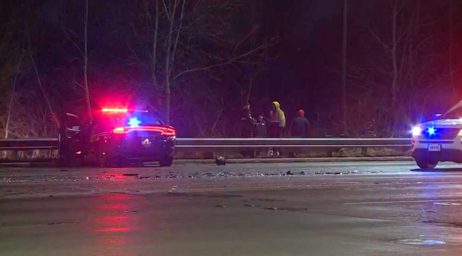  Officials: Lanes closed, deputy OK after cruiser crashes into guardrail in Lower Price Hill 