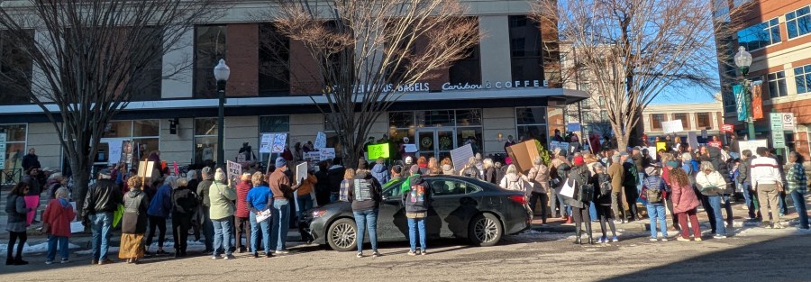  Anti-Elon Musk rally held outside Jen Kiggans' office in Virginia Beach 