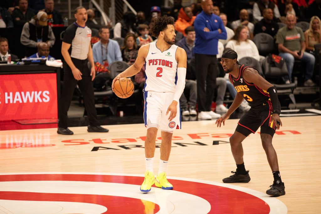  Pistons extend winning streak to six games with 148-143 victory over Hawks 