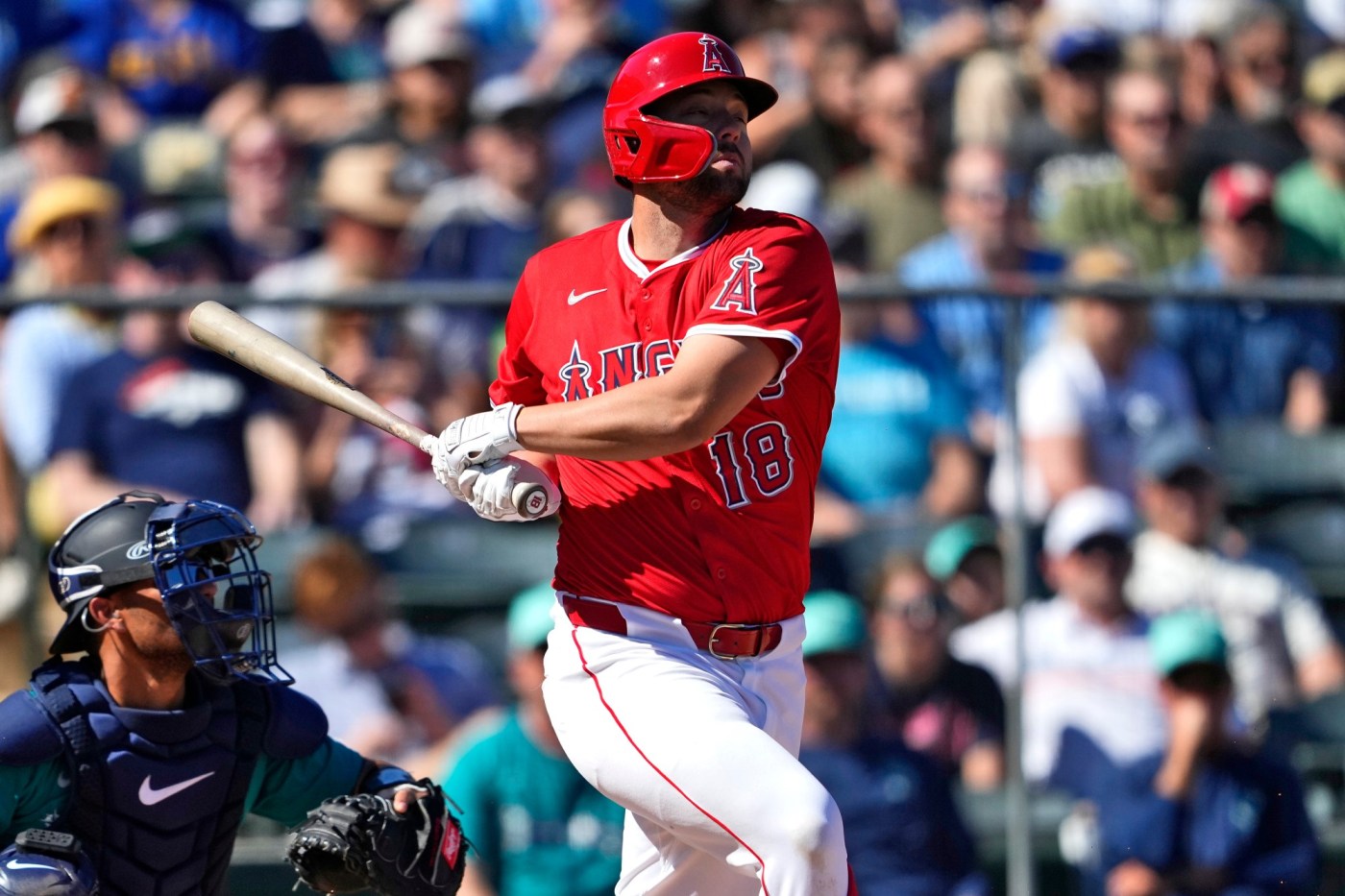  Angels’ Nolan Schanuel looks for more power with improved bat speed 