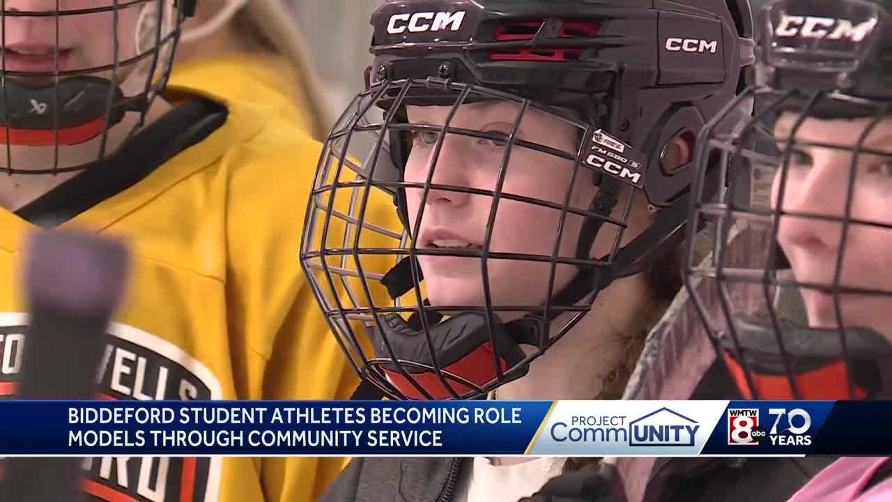   
																Biddeford student athletes make connections in their community 
															 