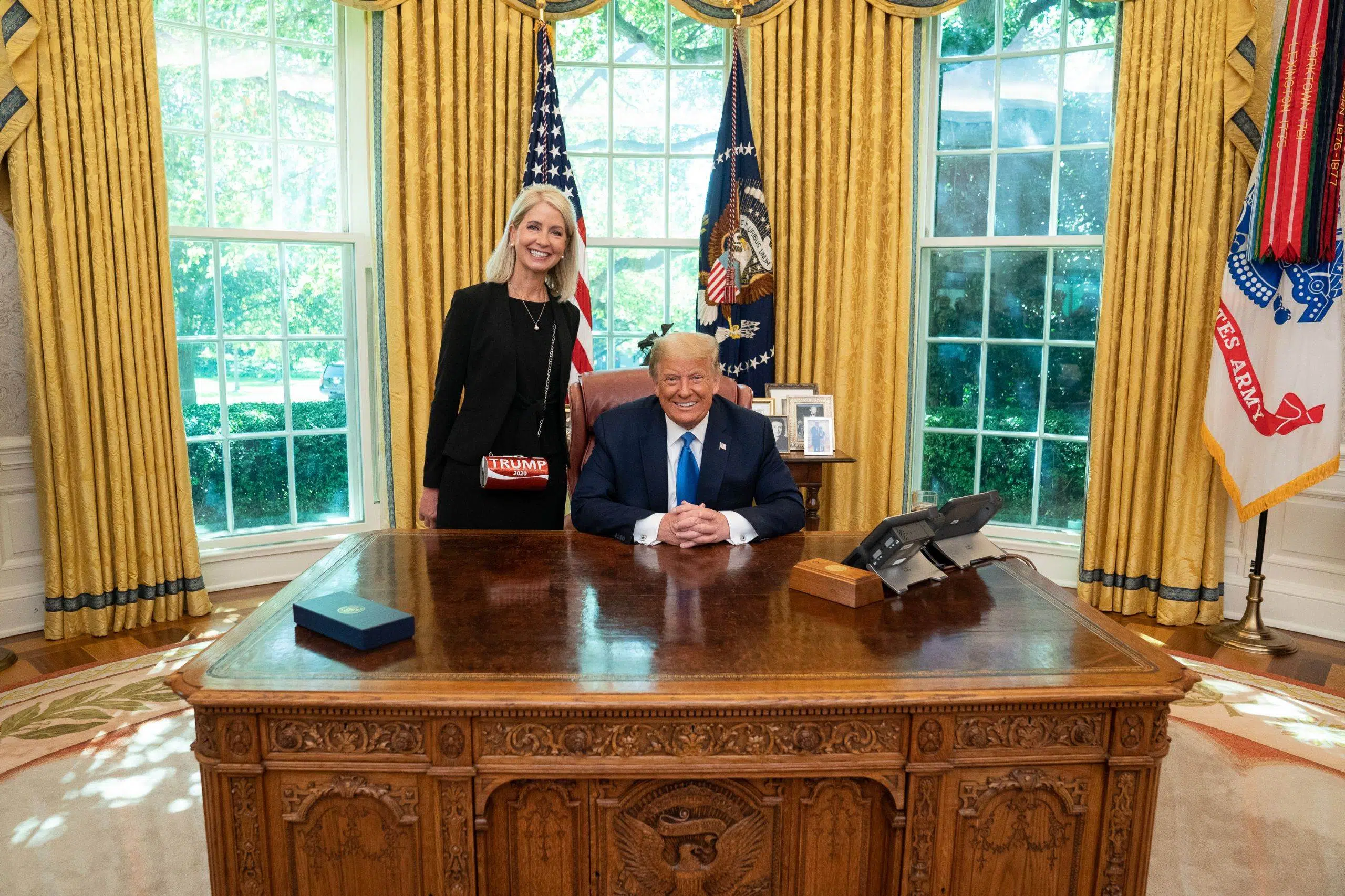  Mary Miller Meets with President Trump in Oval Office 
