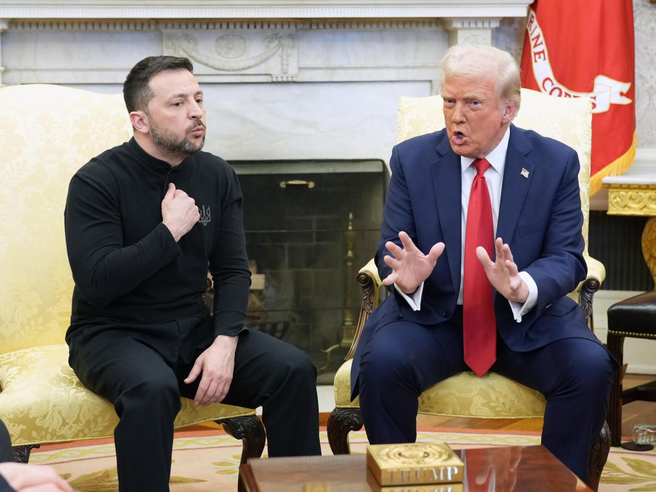   
																Zelenskyy leaves White House without signing minerals deal after Oval Office blowup 
															 