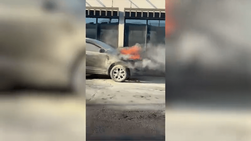  Mother and child escape burning car at Taco Bell in SW Oklahoma City 