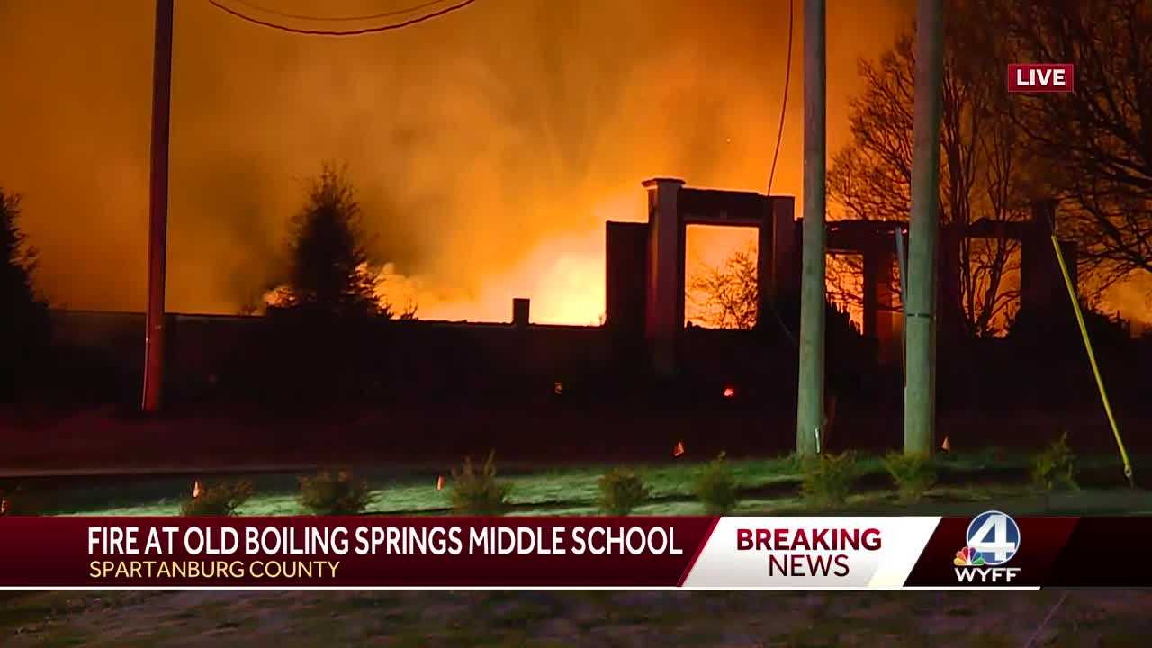  Fire breaks out at former Upstate school, officials say 