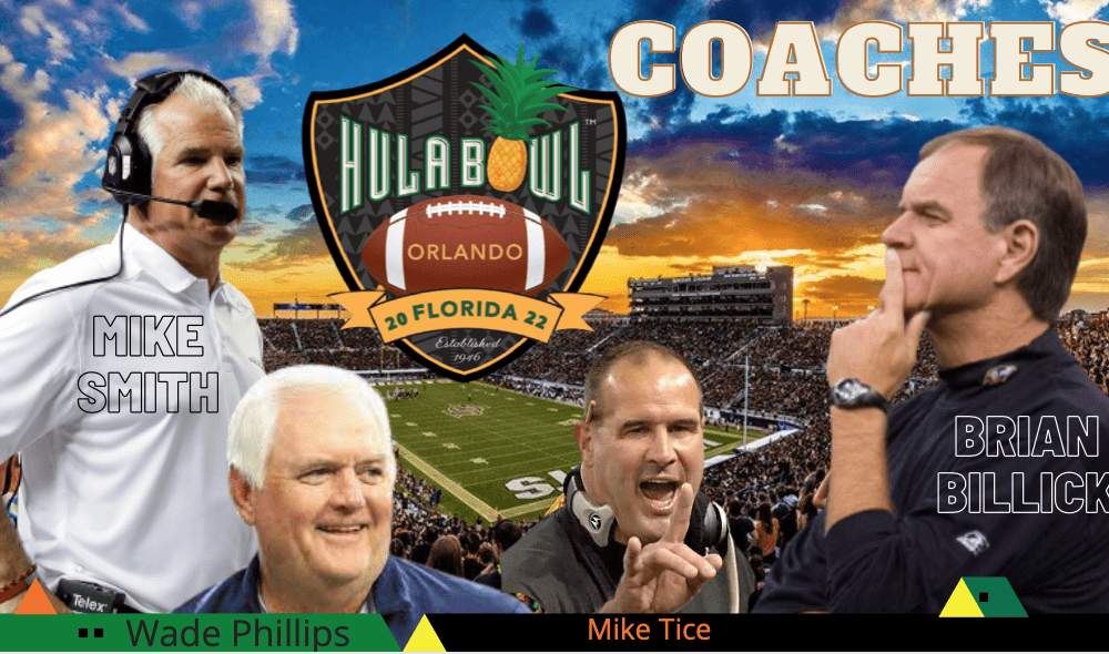   
																The Hula Bowl Loads Up on NFL Coaching talent for its Orlando Debut 
															 