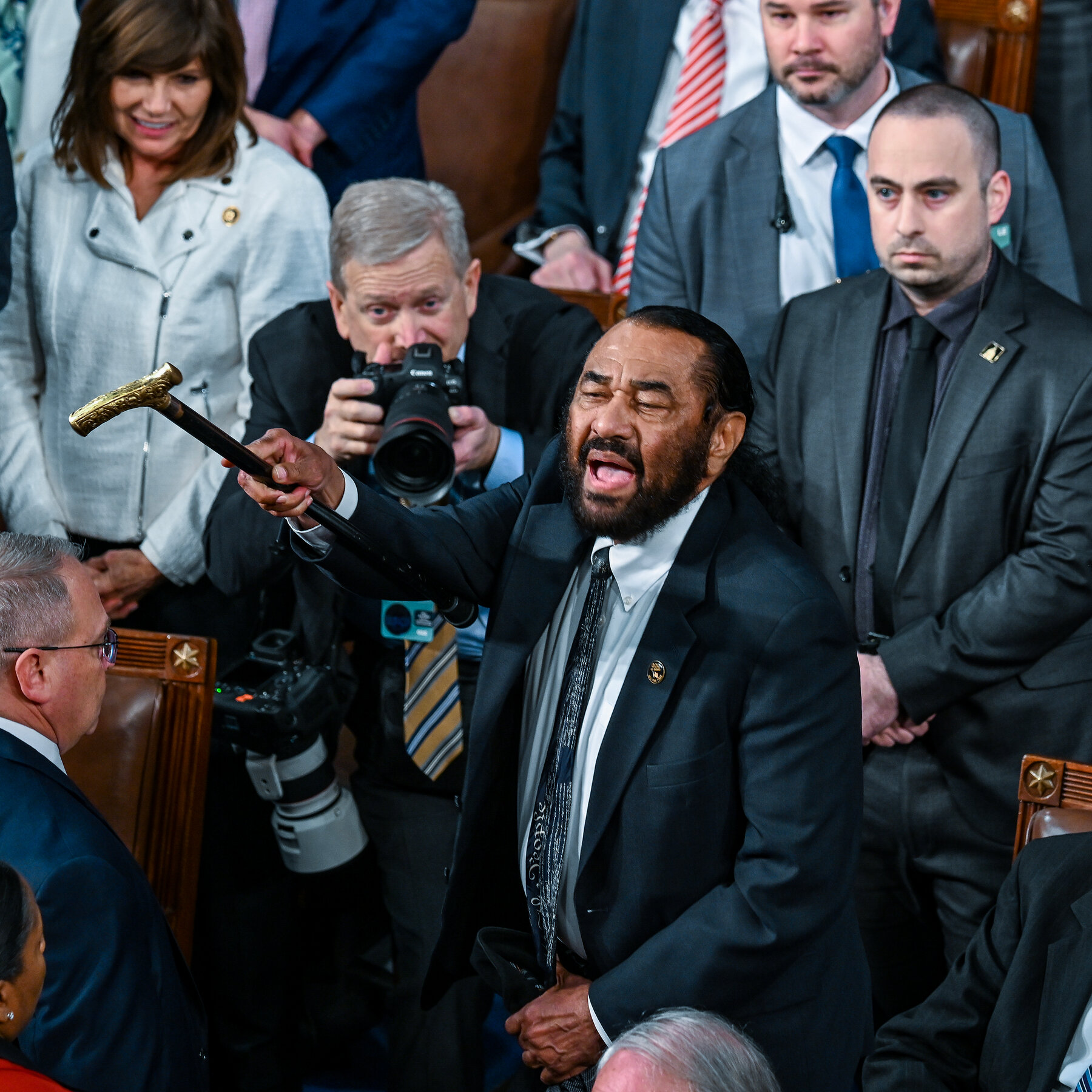  House Censures Al Green for Heckling Trump During Speech to Congress 