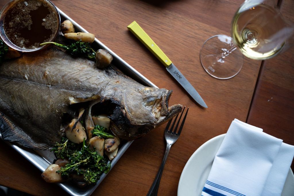  At Sirene, fire-roasted seafood is served with a whole lot of sole 