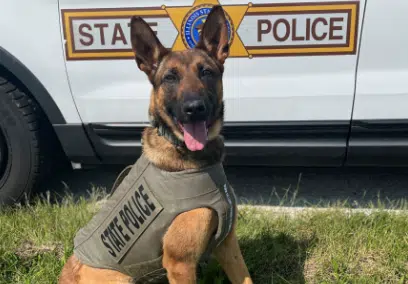  Illinois State Police K9 Odin has Received Donation of Body Armor 
