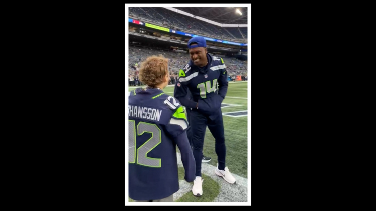  Teen cancer survivor reacts to the DK Metcalf trade, his Seahawks hero 