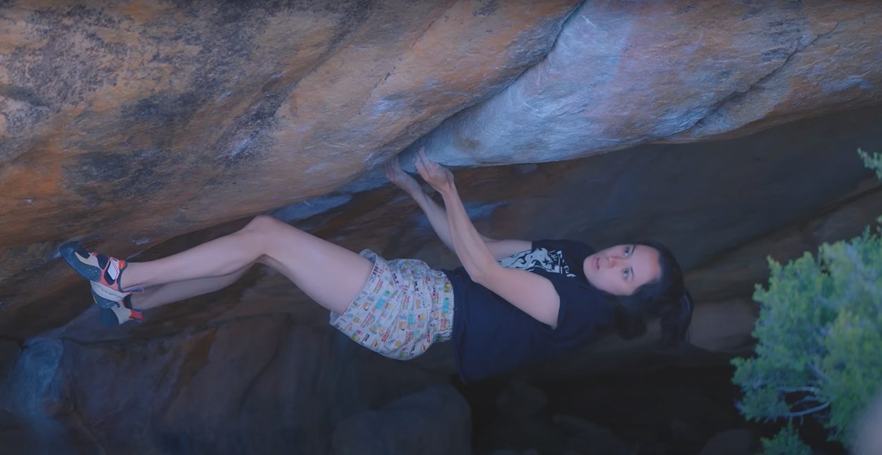  Katie Lamb Sends V14 in Rocklands 