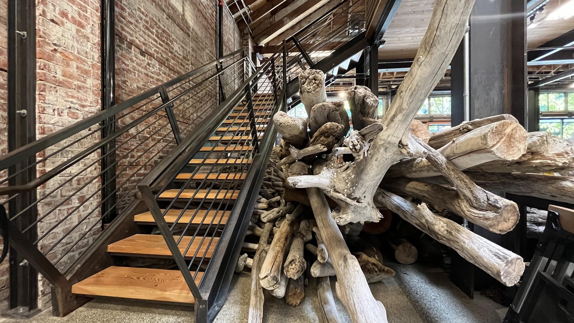  ArtSEA: How 30 logs washed up in a South Lake Union gallery 