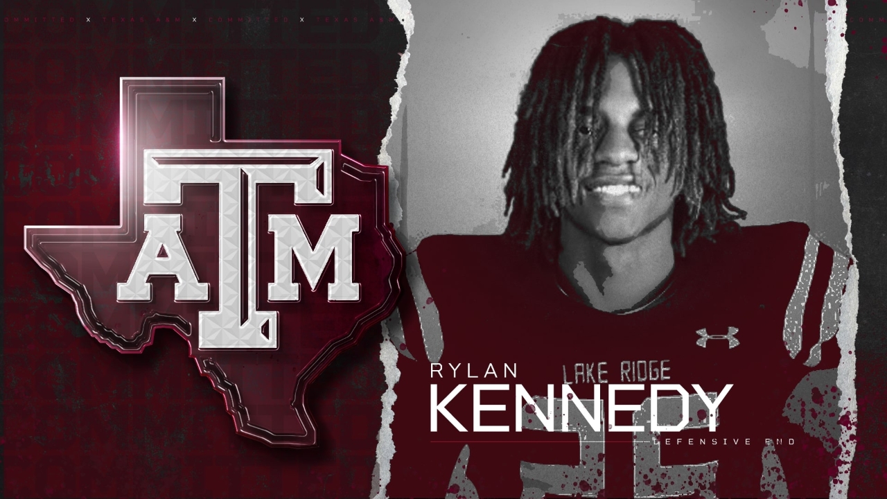  2023 Mansfield Lake Ridge DL Rylan Kennedy commits to Texas A&M 