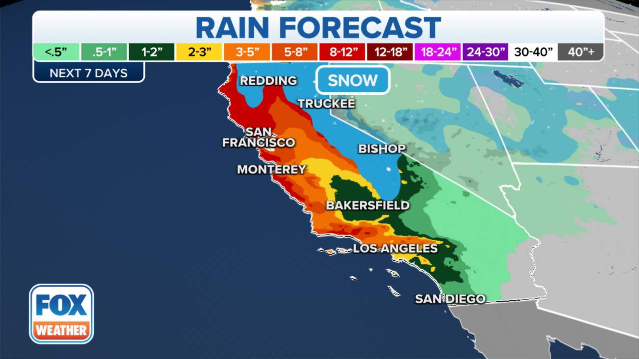  California storm timeline: Tracking 'bomb cyclone,' heaviest rain 