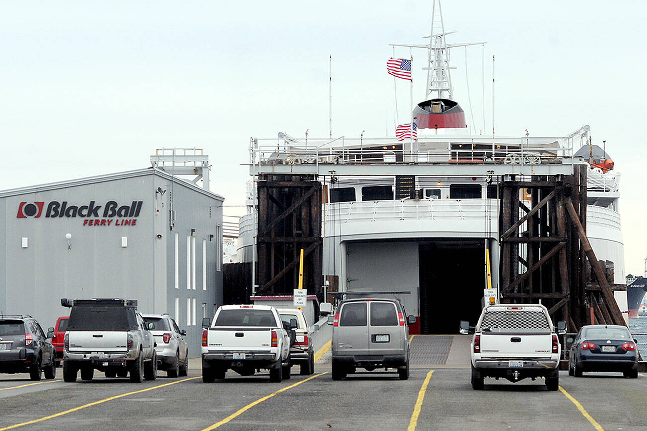  Coho ferry undergoing scheduled maintenance 