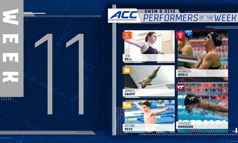  ACC Names Swimming & Diving Performers of the Week 