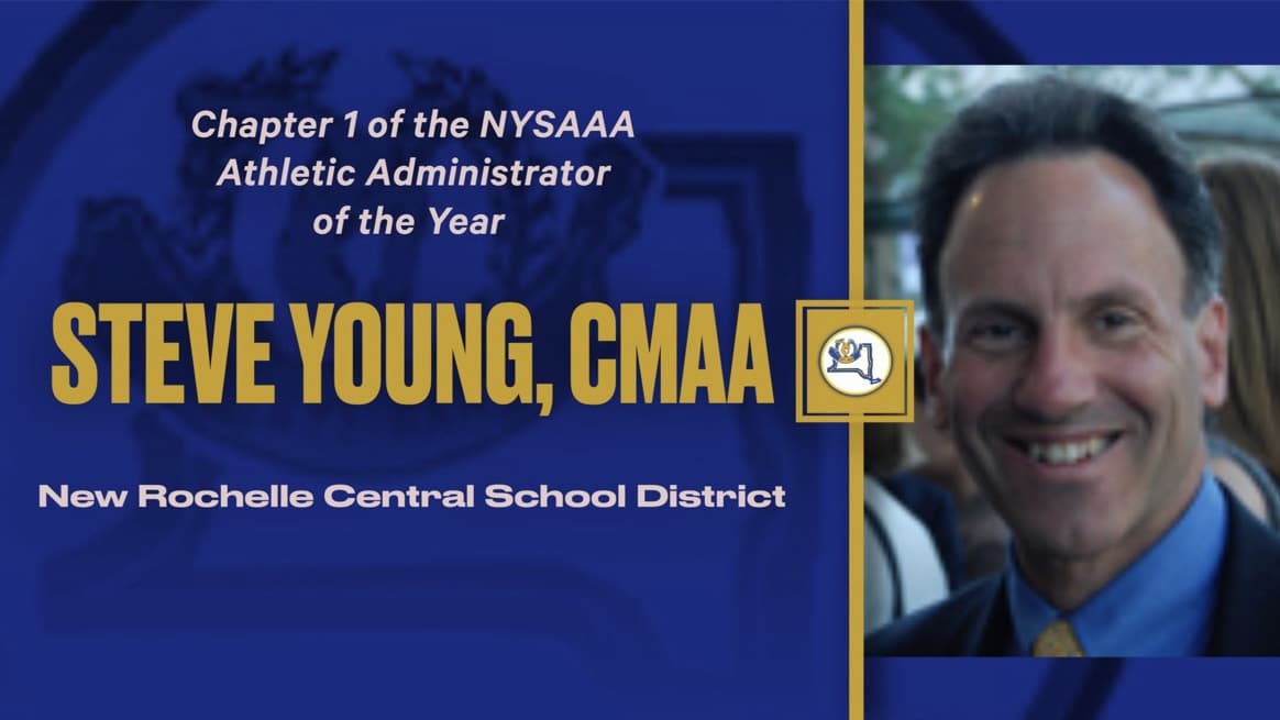  New Rochelle Athletic Director Steve Young Honored by New York State AD Association 