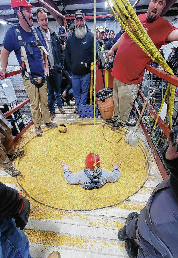  First responders complete grain bin rescue training 