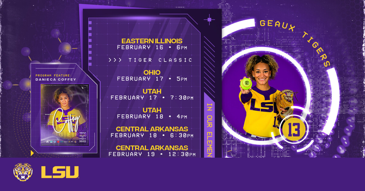  No. 18 LSU Set to Host Eastern Illinois, Tiger Classic 