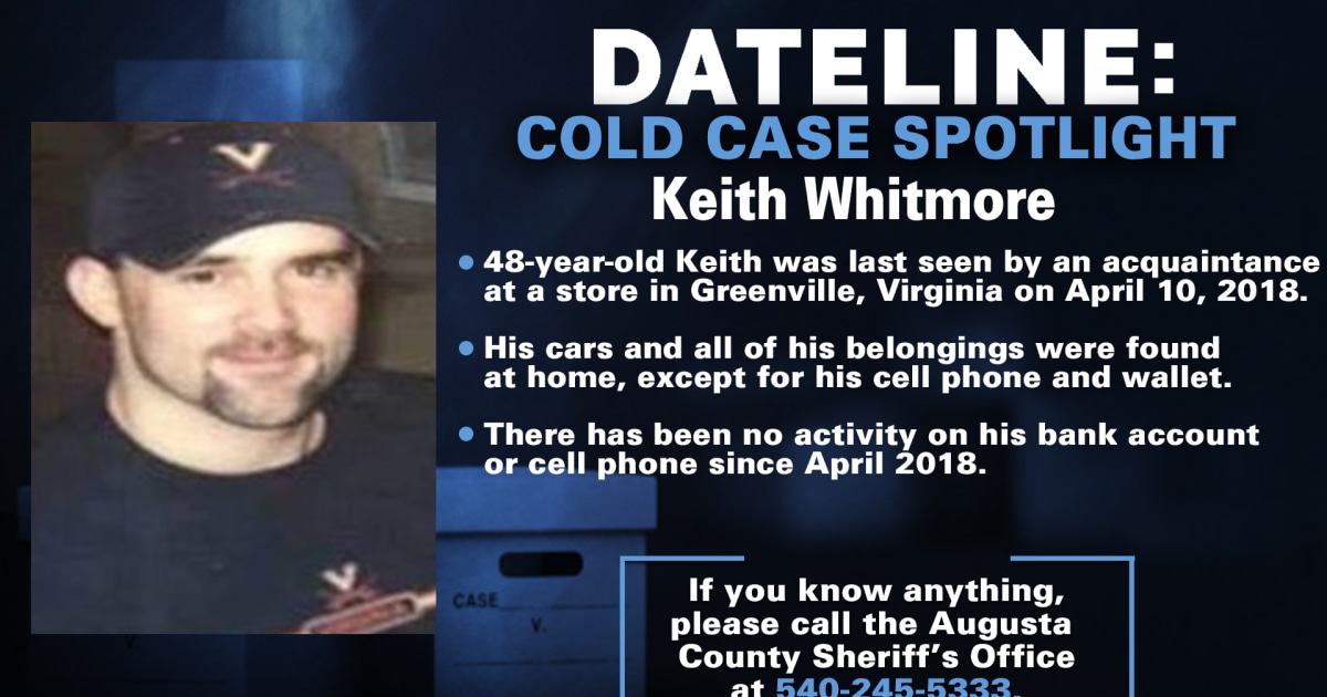  Sister of Virginia man Keith Whitmore hopes to renew interest in his 2018 disappearance 