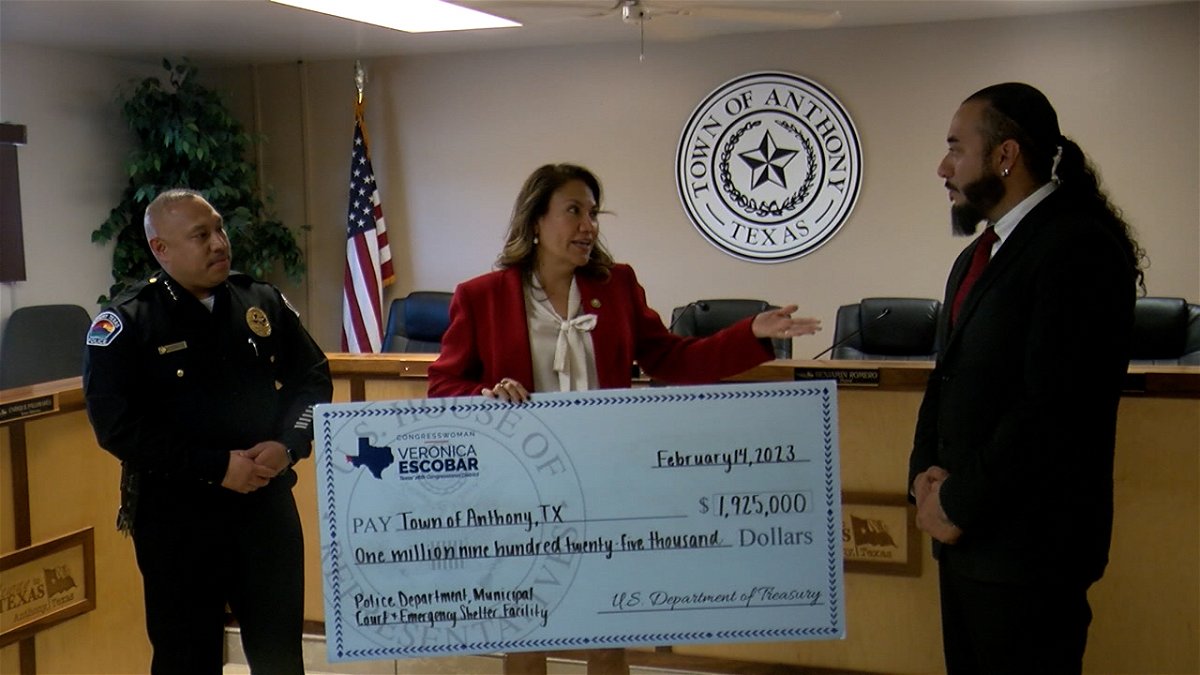 Anthony Texas receives a $1.9 million dollar grant to update town facilities 