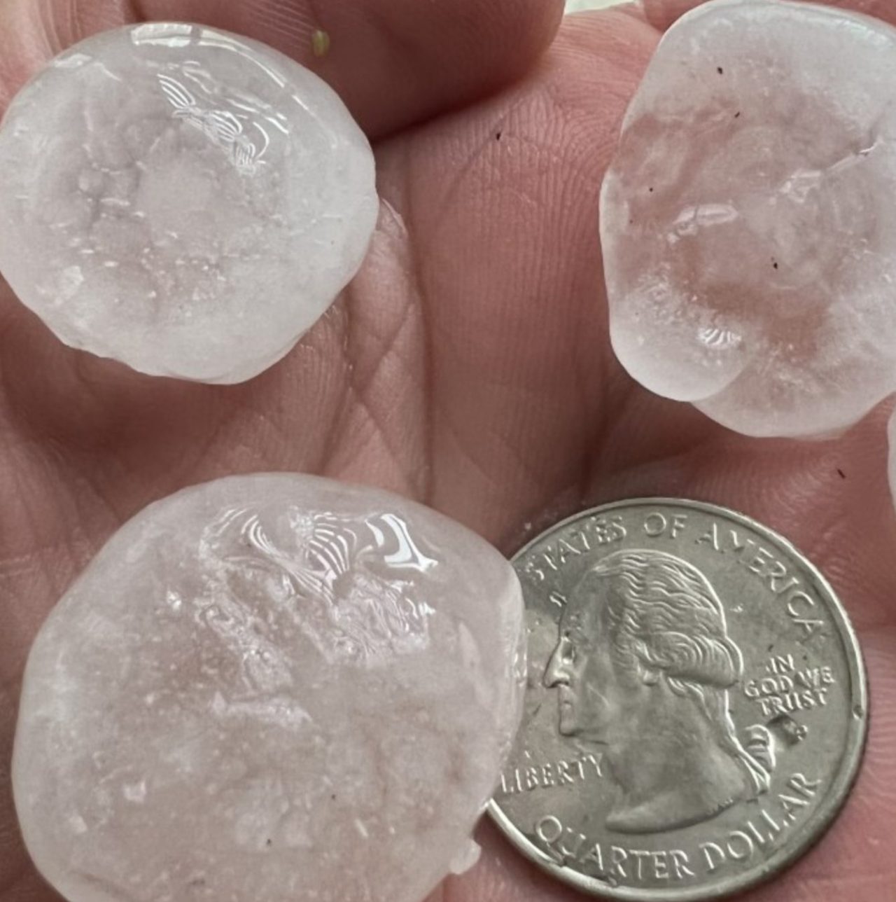   
																PHOTOS: Extreme weather, 1″ hail in Metro Richmond, Tri-Cities 
															 