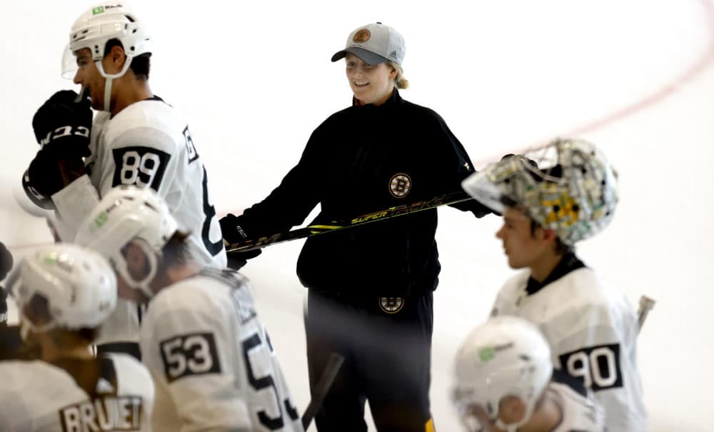  Bruins' new hire becomes the first female on-ice coach for the NHL 