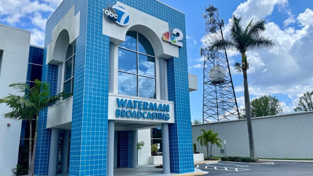  Waterman Broadcasting announces sale of TV news station NBC2 in Fort Myers 