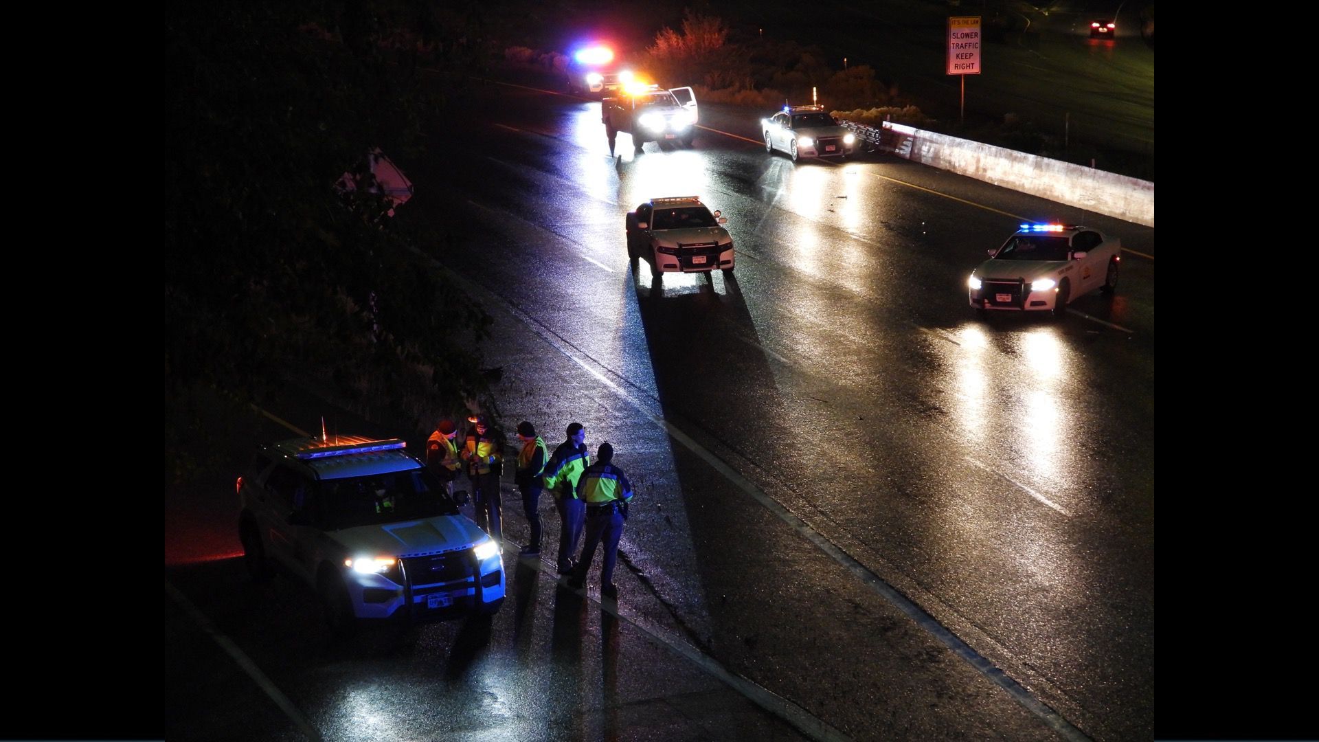  Fatal motorcycle crash closes westbound I-215 in Murray overnight 