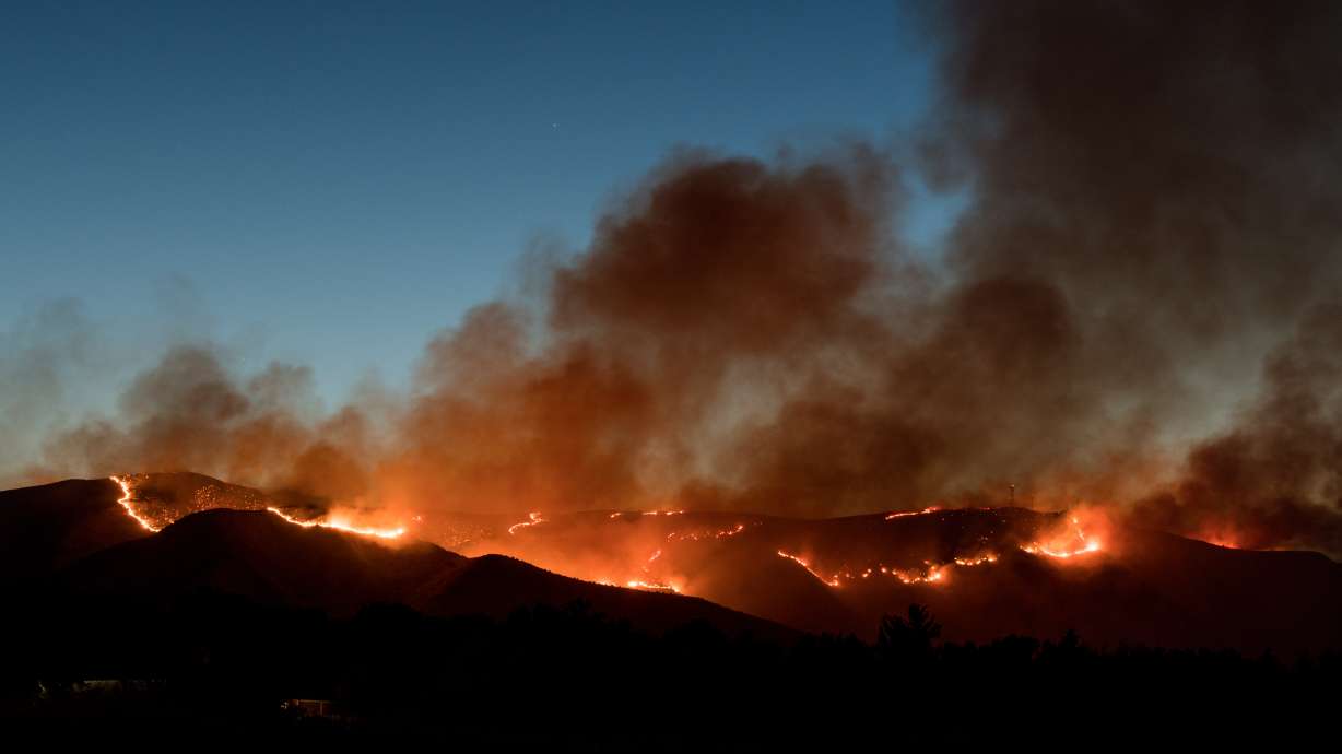  3,000 acre fire burns on West Mountain 