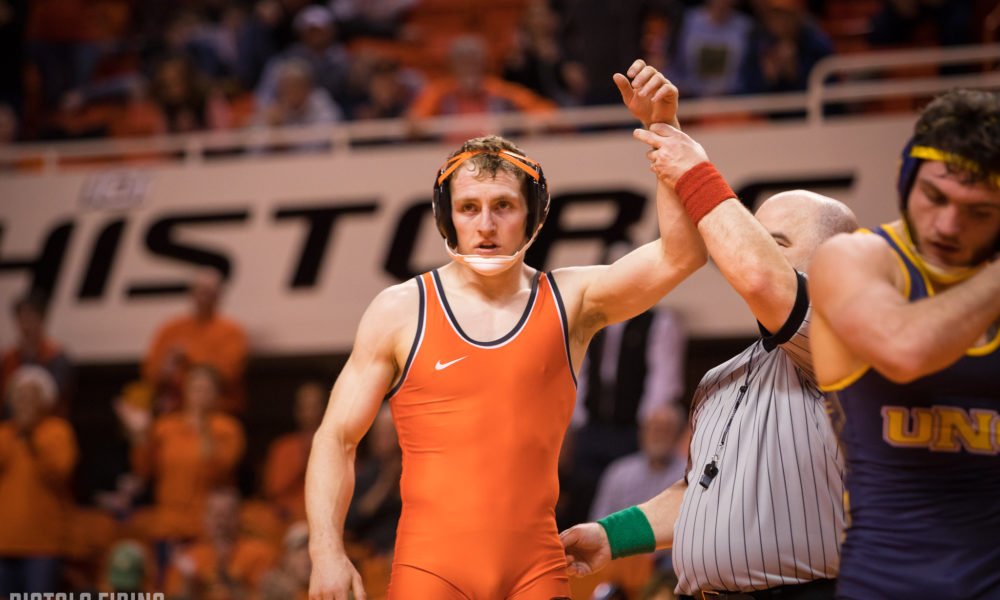  OSU Wrestling: Cowboys End Road Trip with 37-0 Win over Utah Valley 