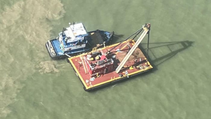  PHOTOS: 3 rescued by Coast Guard, good Samaritans after vessel catches fire near Galveston 