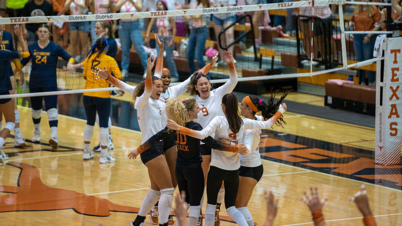  University of Texas volleyball set to clinch Big 12 outright 