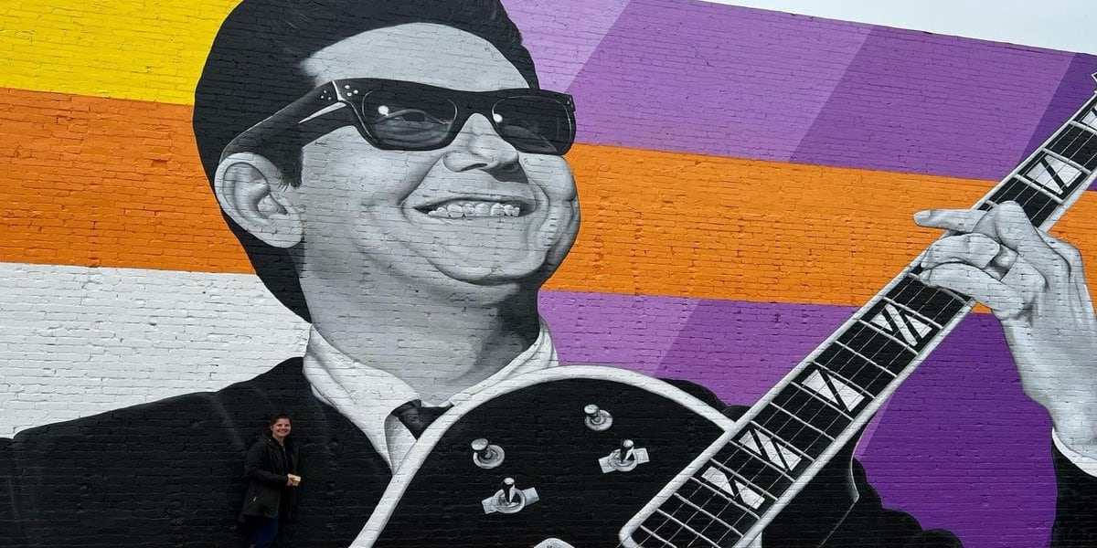  Roy Orbison mural in Vernon redone after wind damage 