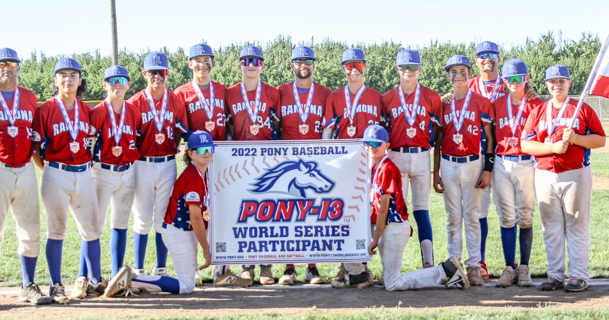  Ramona Pony team wins two games, ties for third place in World Series 