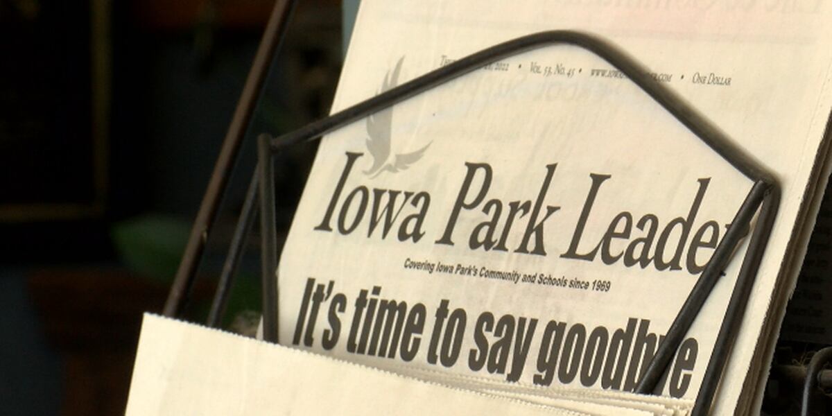   
																Iowa Park Leader closes its doors 
															 