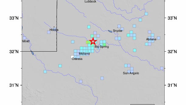  Magnitude 4.5 earthquake hits near Stanton, shaking other West Texas cities Monday night 