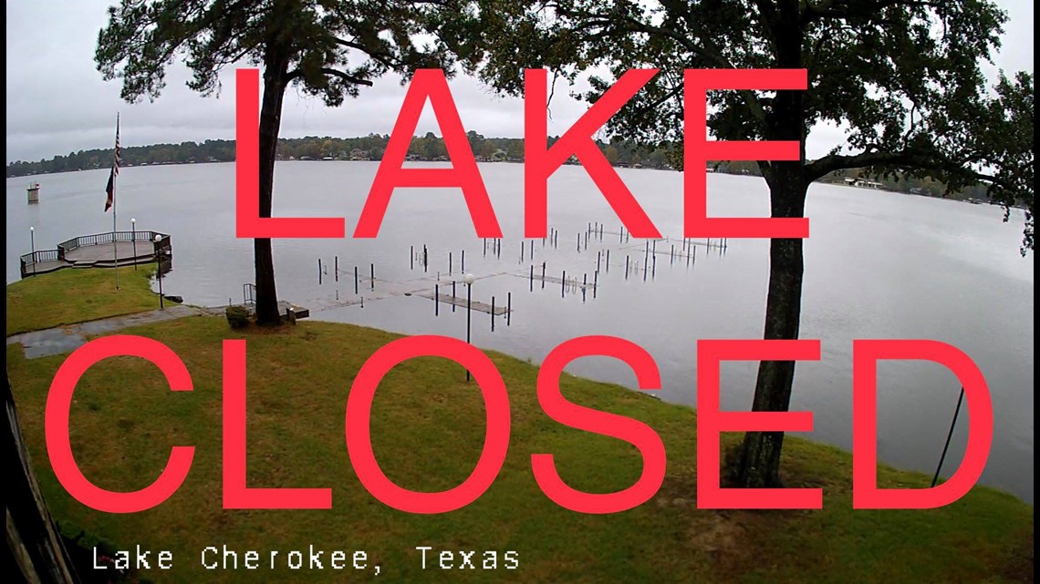  Lake Cherokee and Lake Jacksonville closed due to debris, high water 