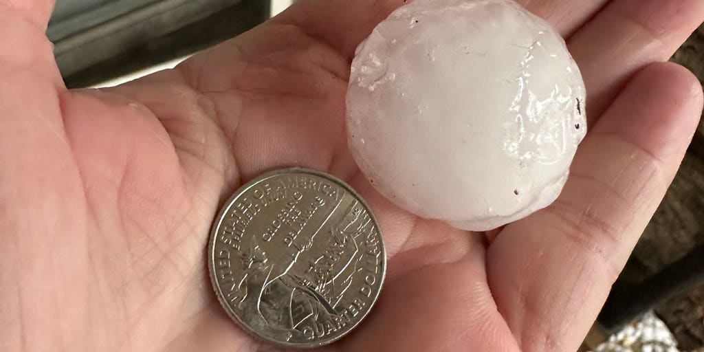 Severe thunderstorms bring large hail to parts of Texas 