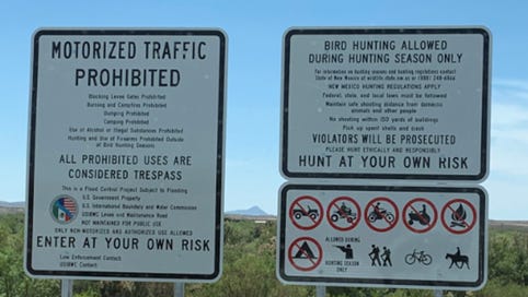  Warning signs installed along banks of Rio Grande 