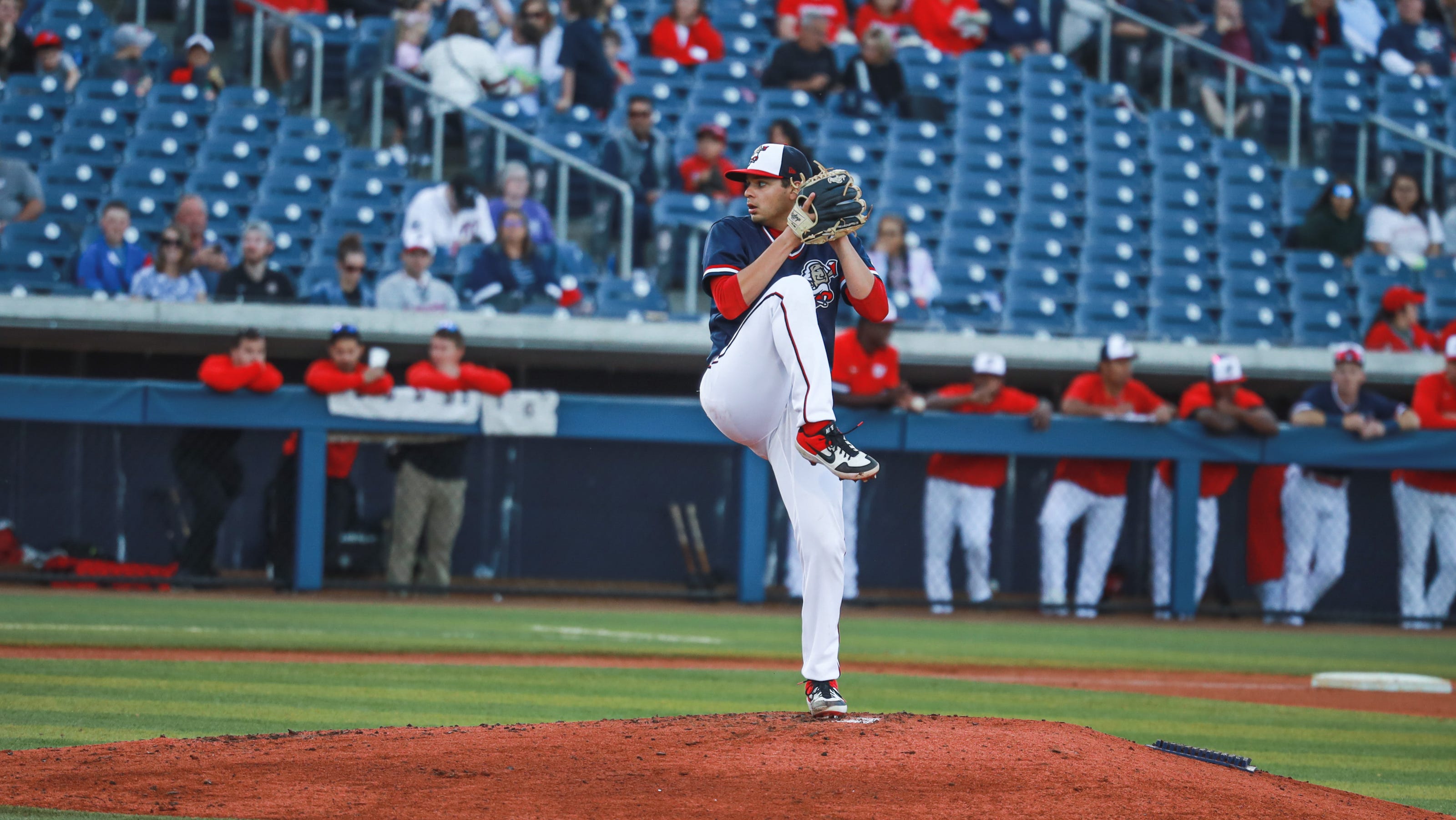   
																King grad and former Texas A&M lefty Dustin Saenz showing consistency in first full season 
															 