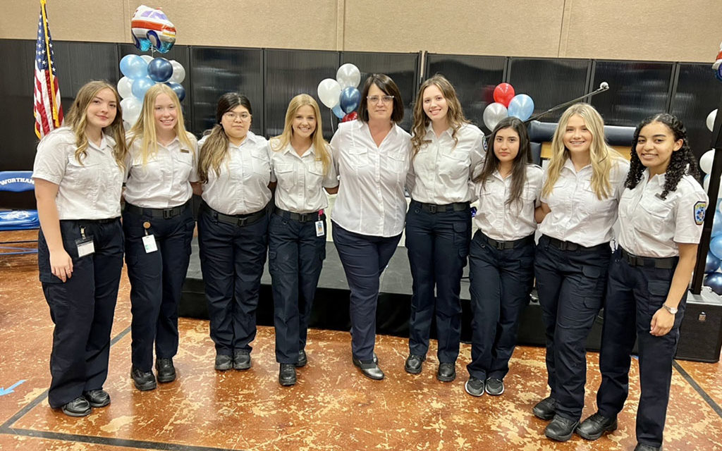 Eight Wortham Students Pinned in Inaugural EMT Academy Graduation 