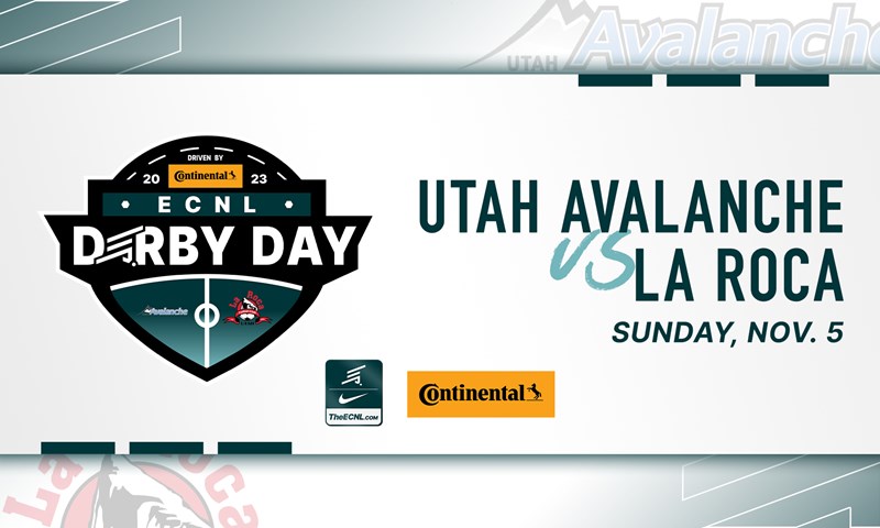  UTAH AVALANCHE AND LA ROCA FC SET TO OPEN NORTHWEST CONFERENCE PLAY IN CONTINENTAL TIRE ECNL DERBY DAY 
