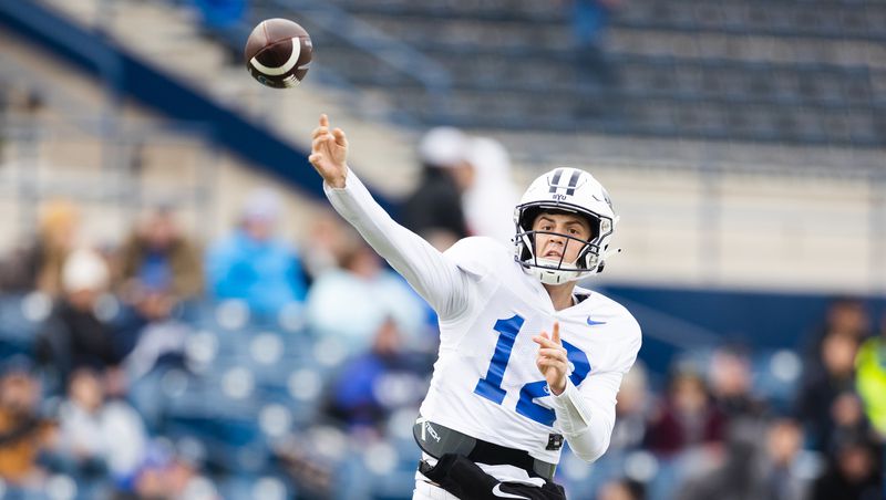   
																Sources: Jake Retzlaff will replace an ailing Kedon Slovis as BYU’s starting QB against West Virginia 
															 
